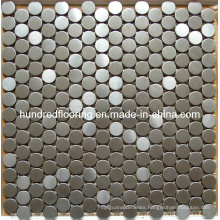 Round Silver Stainless Steel Metal Mosaic (SM235)